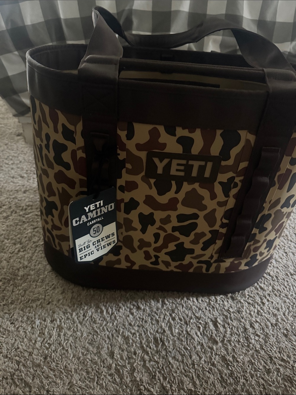 Yeti Camino Duffel Bag in Brown Camo